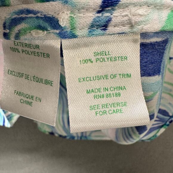 Lilly Pulitzer Dress Womens 6 PARTY THYME Coastal Floral Nala Soft Shift Crochet - Picture 6 of 10